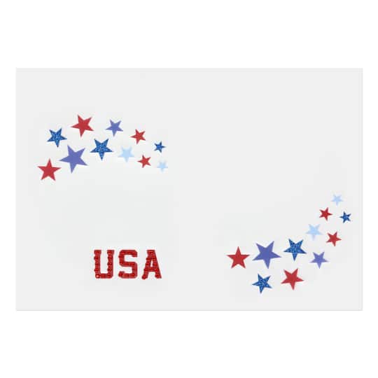 Red, White &#x26; Blue USA Gem Face Decal by Celebrate It&#x2122;